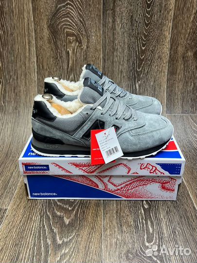 New Balance 574 зимние кроссовки