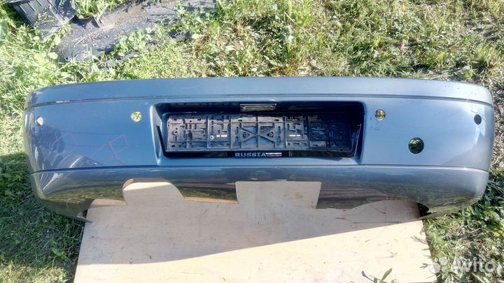 Бампер задний Серый Омега Б Под парктроник Седан