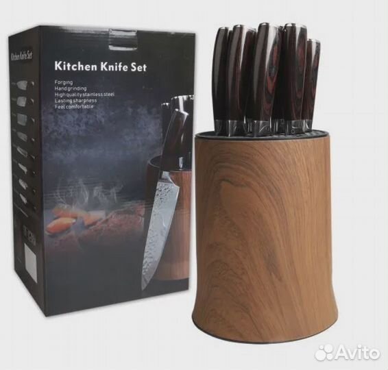 Набор кухонных ножей из 10 предметов