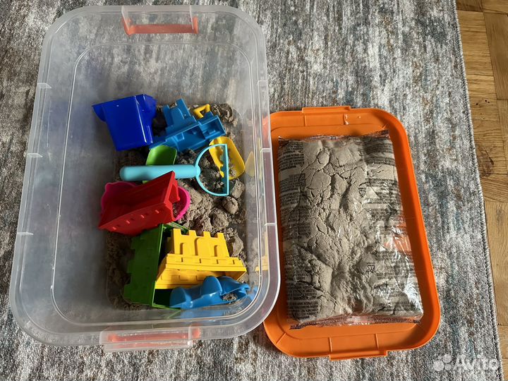 Кинетический песок с песочницей