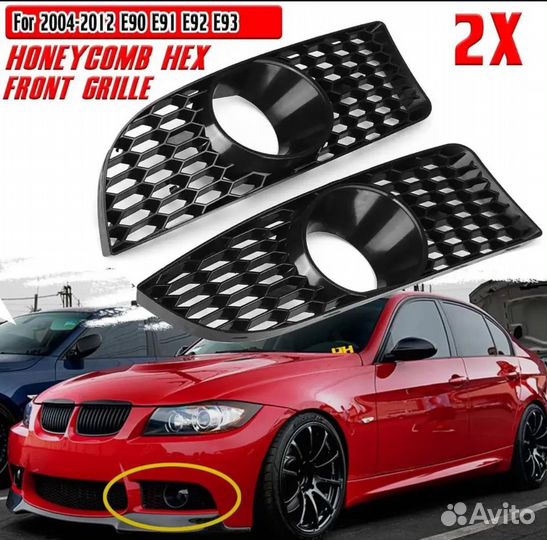 Решетки под птф m look e92 bmw новые