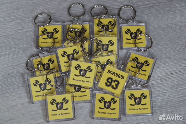 Изготовление брелоков с логотипом, фото, рисунком