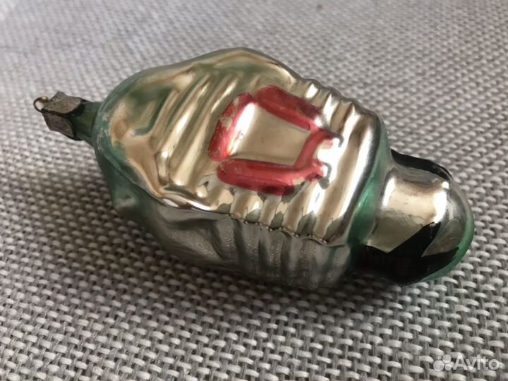 Редкая Елочная игрушка СССР Домик Избушка на курьи