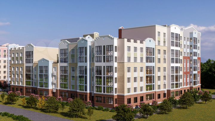 2-к. квартира, 69 м², 5/6 эт.