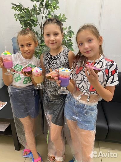 Мастер-класс по Арома свечам в виде десертов