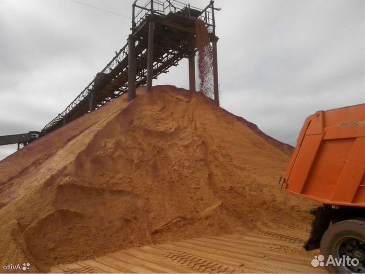 Песок природный с доставкой от 3кубов