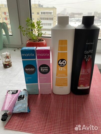 Краска, тонер, крем оксидант Matrix