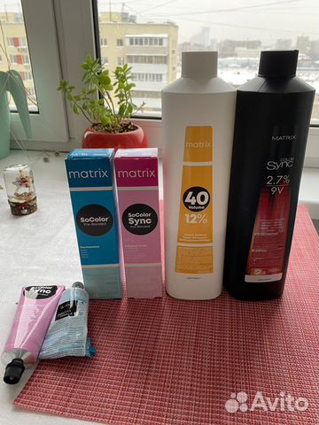 Краска, тонер, крем оксидант Matrix