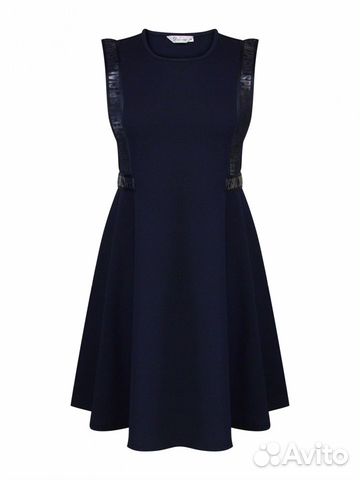 Школьная форма. Синий сарафан + кардиган и блузка