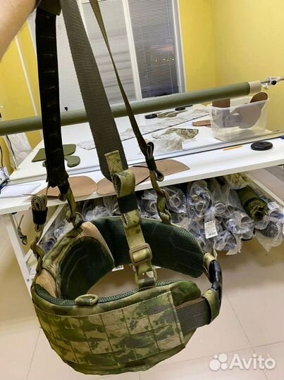 Боевой пояс с баллистической защитой и лямками Бр1