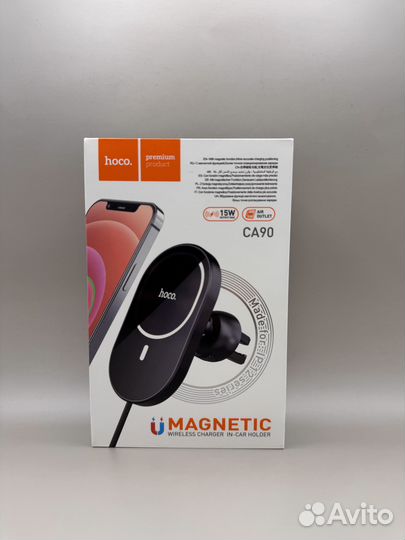 Автодержатель с беспроводной зарядкой magsafe