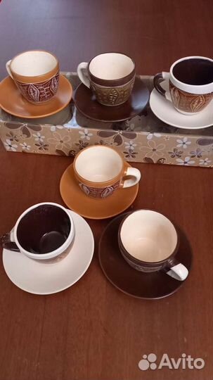 Кофейный сервиз. Керамика. Производство Китай