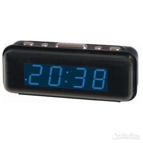 Электронные сетевые часы будильник 738-5