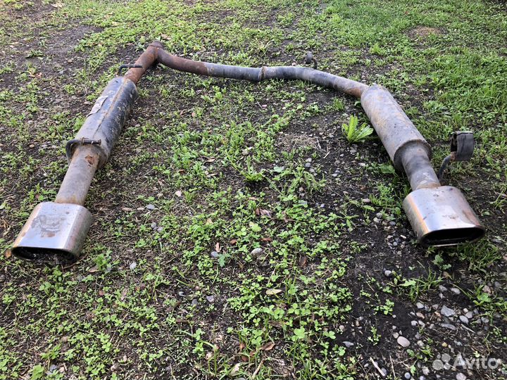 Раздвоенный выхлоп стингер лада веста б/У