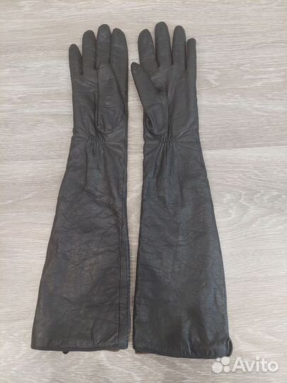 Перчатки женские кожаные