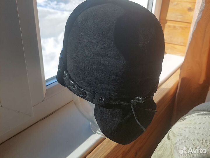 Шляпа женская из натуральной замши