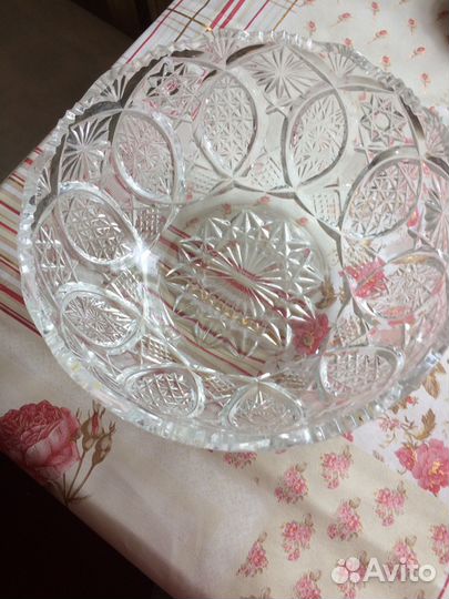 Хрустальная ваза,богемский