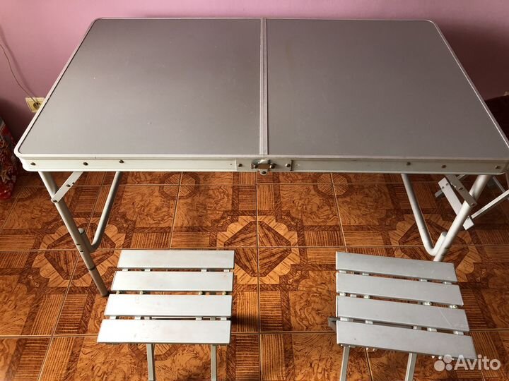 Складной туристический стол, стулья