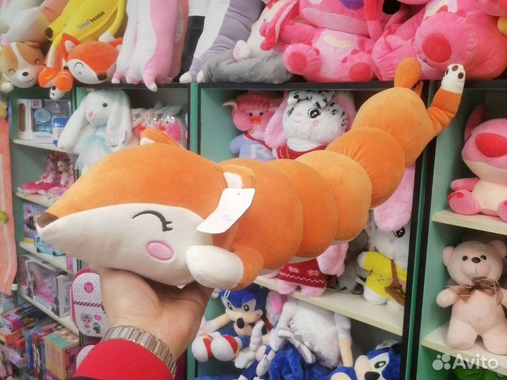 Лиса 85см обнимашка