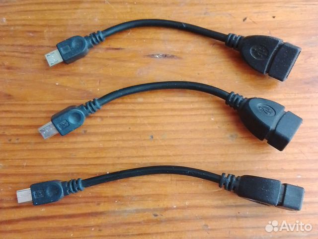 Кабель OTG micro-USB (папа) - Type-A (мама)