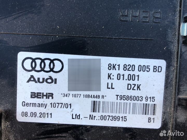 Моторчики заслонки печки audi A4 B8 audi Q5