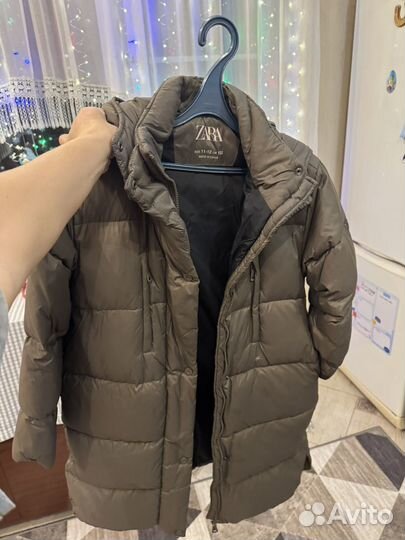 Пуховик zara 152 доя мальчика