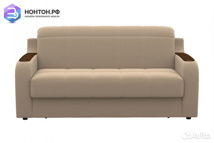 Диван аккордеон с ящиком Глория-Аккордеон бежевый