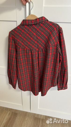 Рубашка в клетку zara 128