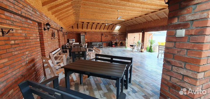 База отдыха Теплым бассейном, беседки, коттеджи