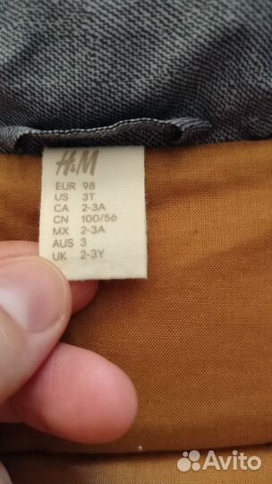 Жилет h&m, джинсы для мальчика baby go 92