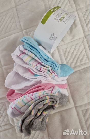 Новые носки C&A/OVS на девочек 30-39р