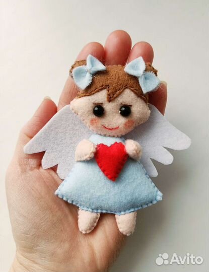 Ангел, сувенир, игрушка из фетра