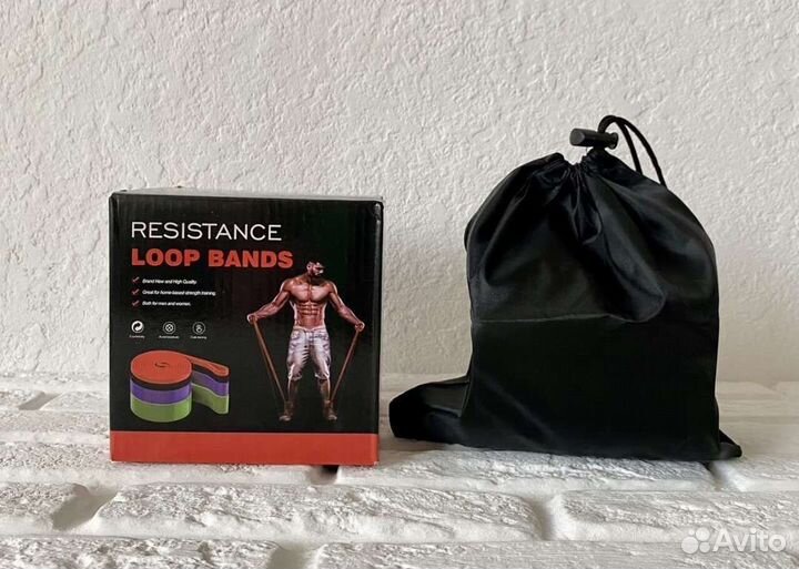Фитнес резинки 4 шт (петли, эспандеры, жгуты)