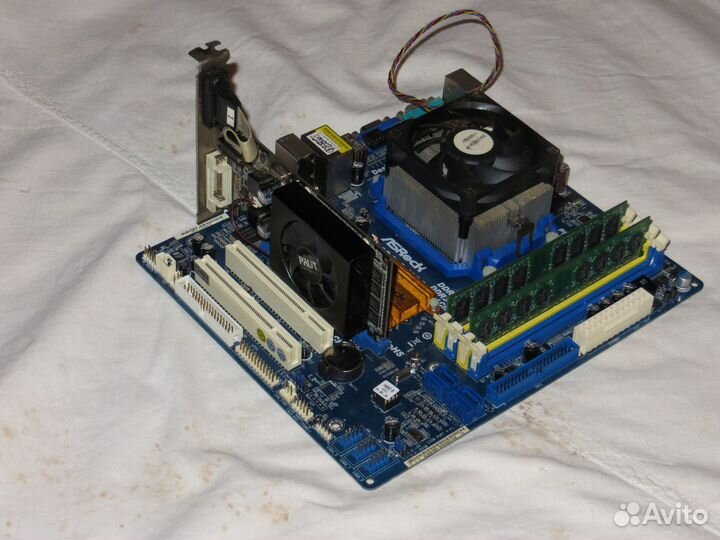 Комплект Материнская плата + видеокарта и оператив