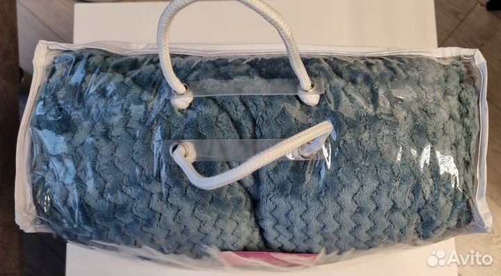 Плед 200:220 бирюзовый