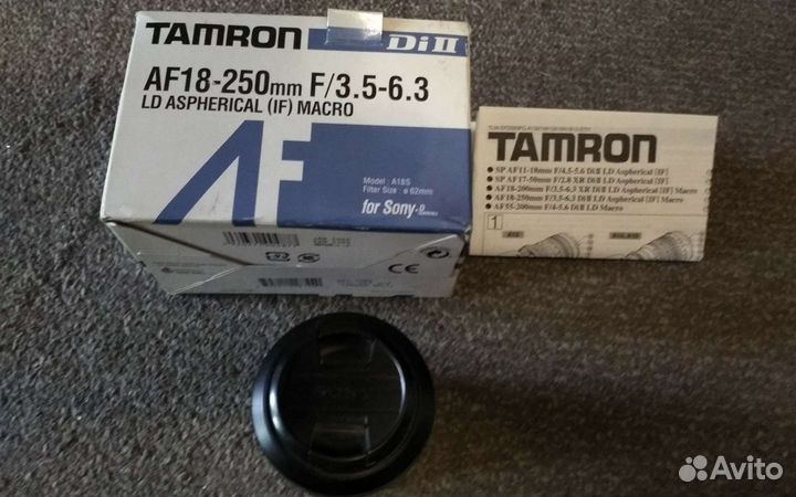 Объектив Tamron AF18-250mm for sony APS-C A-mount