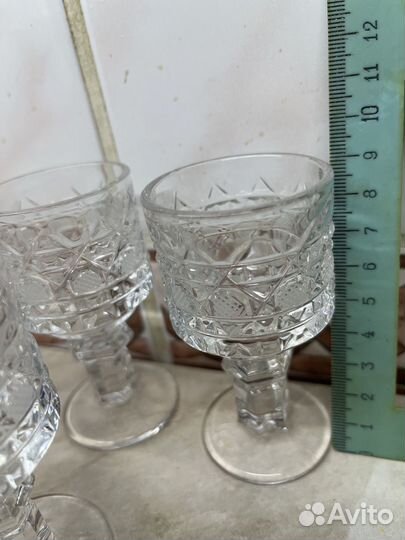 Хрустальные бокалы 6шт