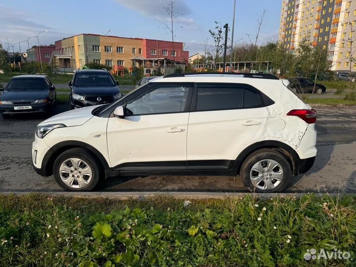 Hyundai Creta 1.6 МТ, 2019, битый, 91 000 км