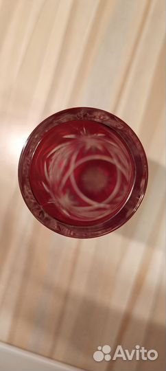 Ваза цветной хрусталь СССР