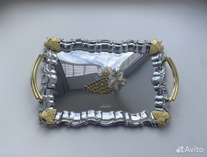 Подносы хромированные hoffen