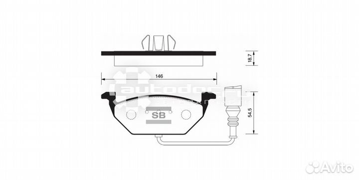 Колодки передние sangsin SP2025