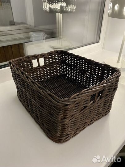 Плетеная корзина икея габбиг
