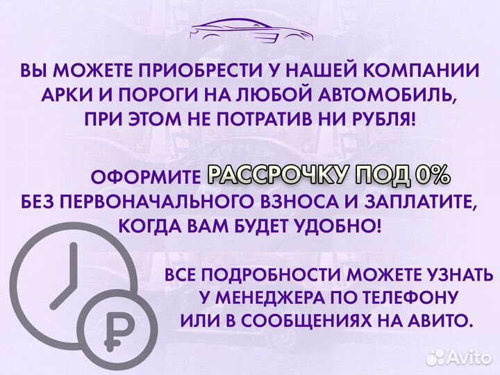 Ремонтные арки на Dodge Caravan задние