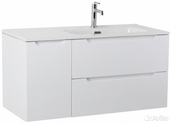 Тумба с раковиной BelBagno Etna 100-BB1000ETL-R Bianco Lucido