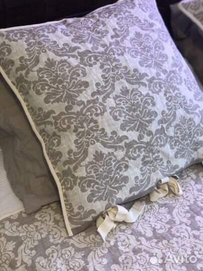 Льняной плед и подушки «Амадей»