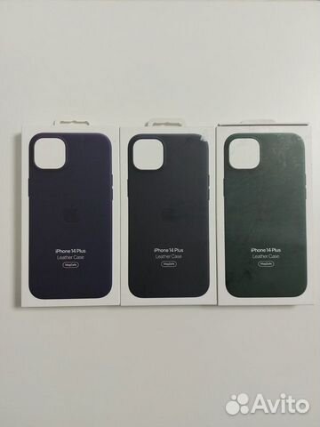 Чехол на iPhone 14 Plus Leather Case