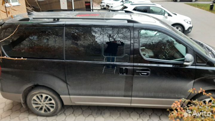 Рейлинги продольные Hyundai Starex H1, черные