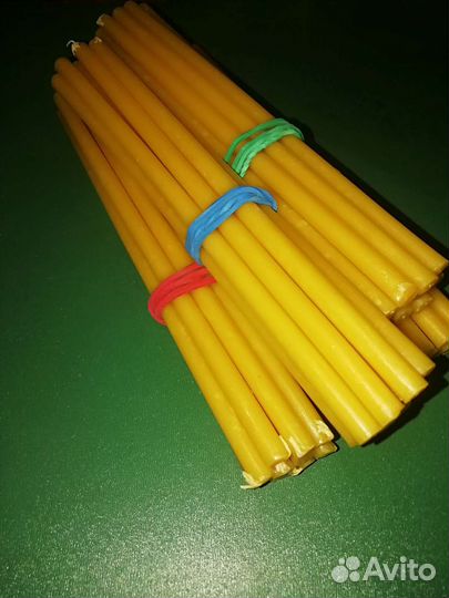 Свечи восковые, цветные