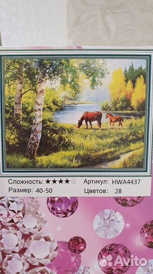 Алмазная мозаика 40х50