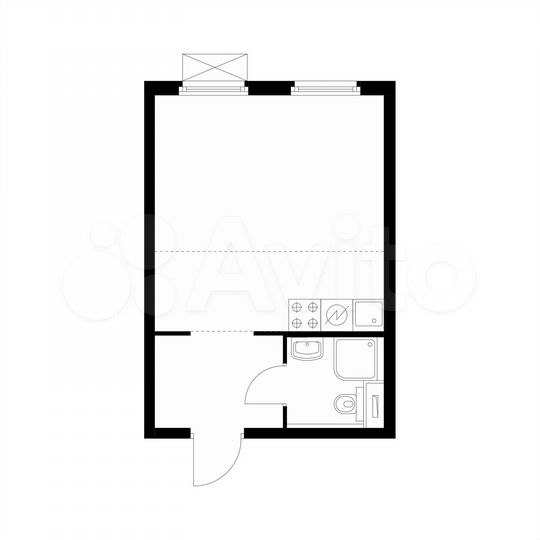 Квартира-студия, 25,1 м², 4/25 эт.
